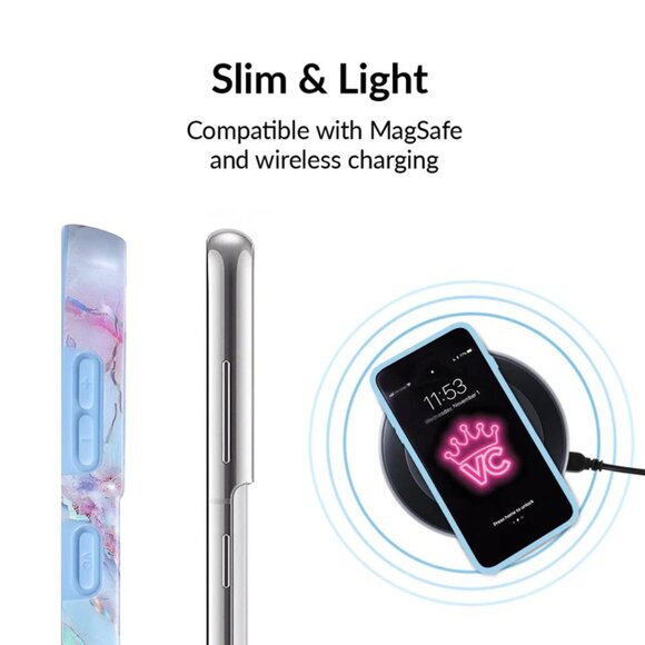 Holo Moonstone Marble Samsung Galaxy S21 Ultra Case - Picture 7 of 7